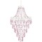Tadpoles Pendant Chandelier - Pink Sapphire | 12" x 12" x 20" | Hardwired Installation | Uses One Medium-Base E26 Light Bulb - 40 Watts Max | Features a Metal Frame with Acrylic Beading & Dangles